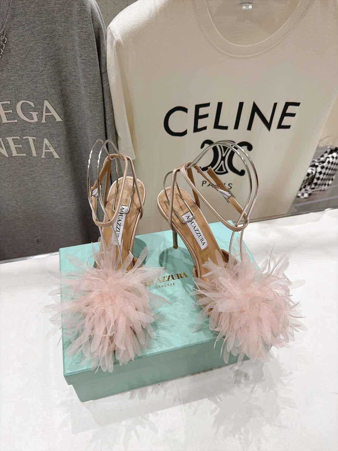 高版本出厂  「ᴀqᴜᴀᴢᴢᴜʀᴀ」AQUAZZURA/菠萝F072 2026ss夏季新款花卉高跟鞋凉鞋 _______