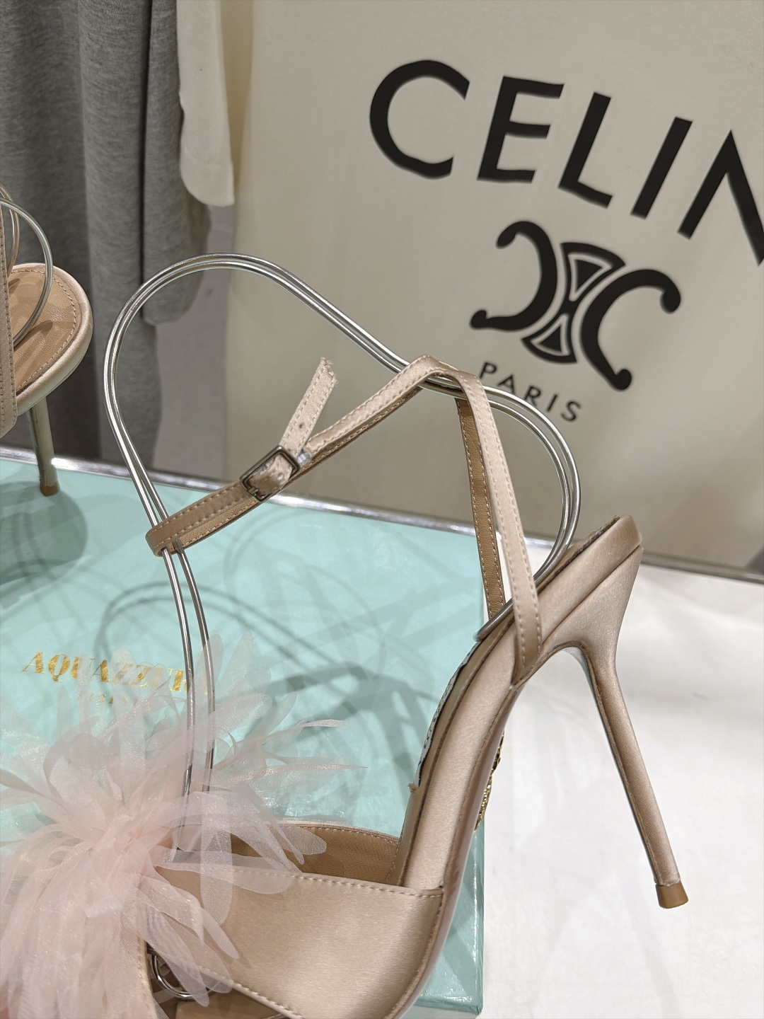高版本出厂  「ᴀqᴜᴀᴢᴢᴜʀᴀ」AQUAZZURA/菠萝F072 2026ss夏季新款花卉高跟鞋凉鞋 _______