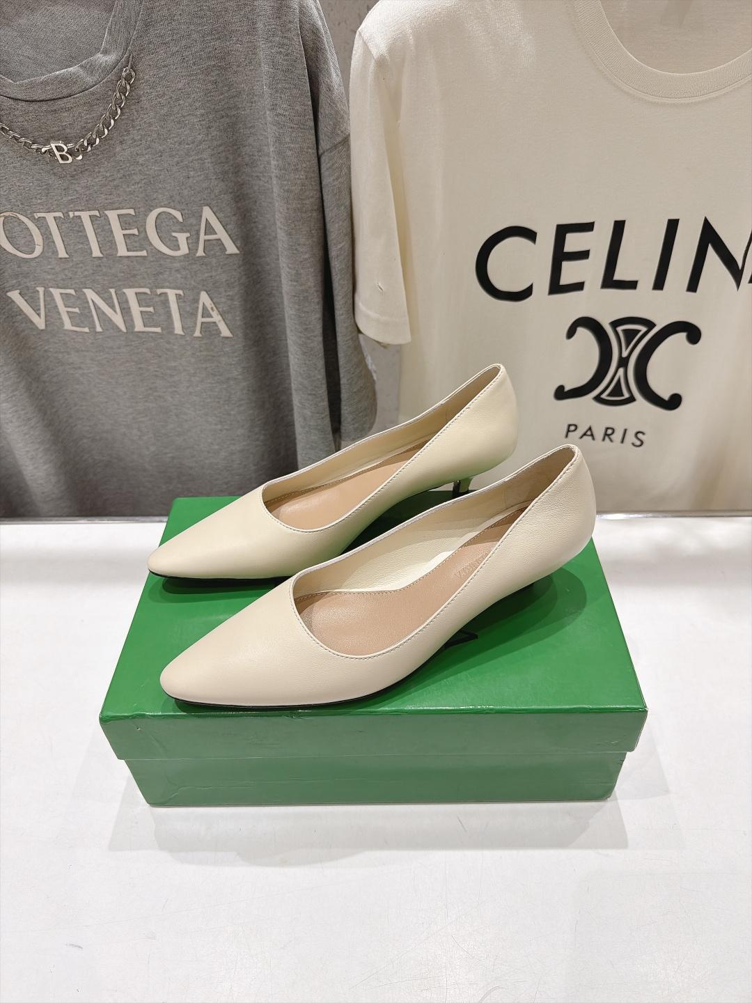 高版本出厂  Bottega Veneta/BV F065 2026ss秋冬新款Parco Mule女士玛丽珍仙女风高跟