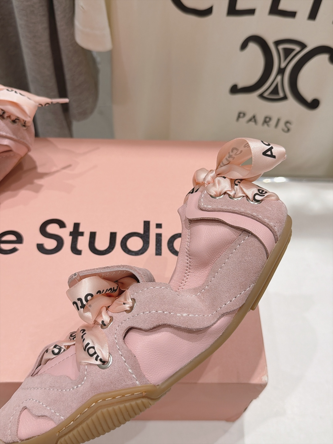 高版本出厂  Acne Studio F053 26ss新款平底慵懒风休闲鞋芭蕾舞鞋  【市场顶级版本】 自带松弛复古文