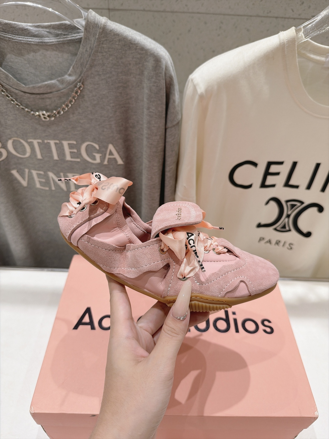 高版本出厂  Acne Studio F053 26ss新款平底慵懒风休闲鞋芭蕾舞鞋  【市场顶级版本】 自带松弛复古文