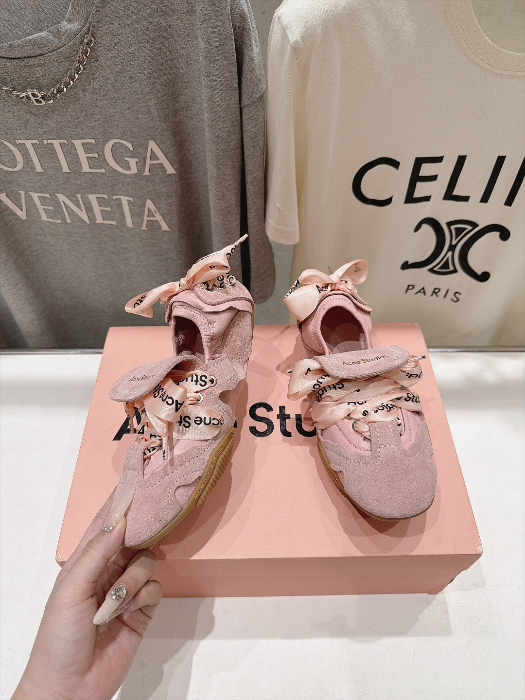 高版本出厂  Acne Studio F053 26ss新款平底慵懒风休闲鞋芭蕾舞鞋  【市场顶级版本】 自带松弛复古文