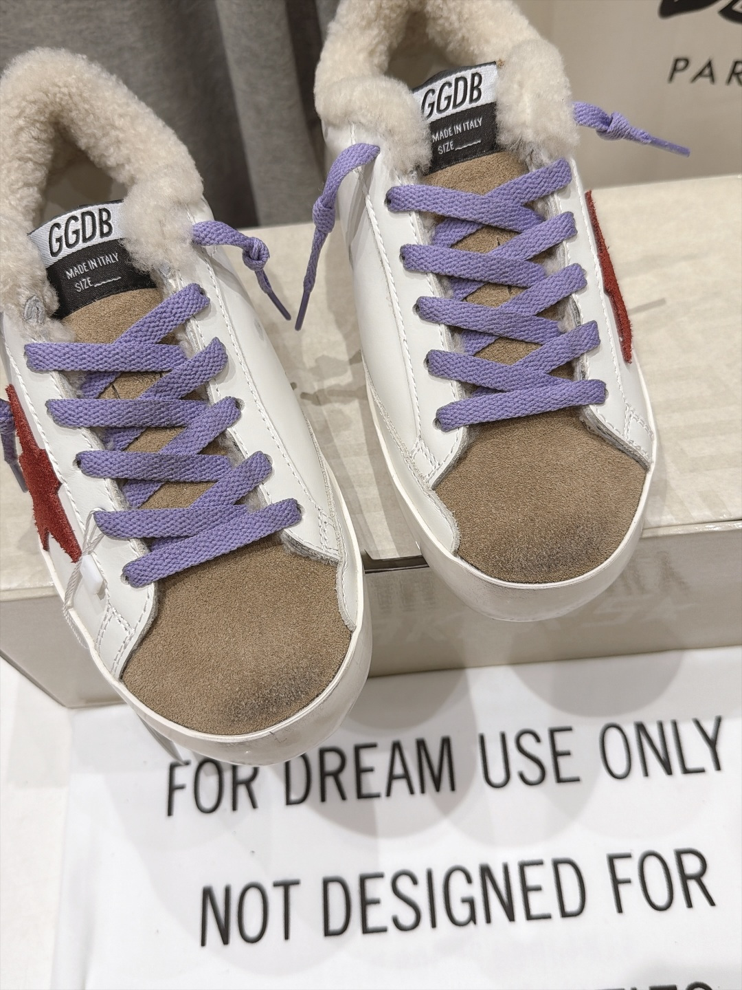 顶级版本 毛里   GGDB~~Golden Goose Deluxe Brand秋冬新款羊毛里小脏鞋休闲鞋 # 全网最