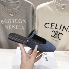 高版本出厂 CELINE*赛琳F025 2026ss思琳新款玛丽珍平底鞋乐福鞋半拖单鞋 网红爆款来袭!各大网红抢先体 高版本出厂 CELINE*赛琳F025 2026ss思琳新款玛丽珍平底鞋乐福鞋半拖单鞋 网红爆款来袭!各大网红抢先体