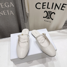 高版本出厂 CELINE*赛琳F025 2026ss思琳新款玛丽珍平底鞋乐福鞋半拖单鞋 网红爆款来袭!各大网红抢先体 高版本出厂 CELINE*赛琳F025 2026ss思琳新款玛丽珍平底鞋乐福鞋半拖单鞋 网红爆款来袭!各大网红抢先体