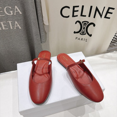 高版本出厂 CELINE*赛琳F025 2026ss思琳新款玛丽珍平底鞋乐福鞋半拖单鞋 网红爆款来袭!各大网红抢先体 高版本出厂 CELINE*赛琳F025 2026ss思琳新款玛丽珍平底鞋乐福鞋半拖单鞋 网红爆款来袭!各大网红抢先体