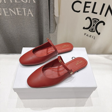 高版本出厂 CELINE*赛琳F025 2026ss思琳新款玛丽珍平底鞋乐福鞋半拖单鞋 网红爆款来袭!各大网红抢先体 高版本出厂 CELINE*赛琳F025 2026ss思琳新款玛丽珍平底鞋乐福鞋半拖单鞋 网红爆款来袭!各大网红抢先体