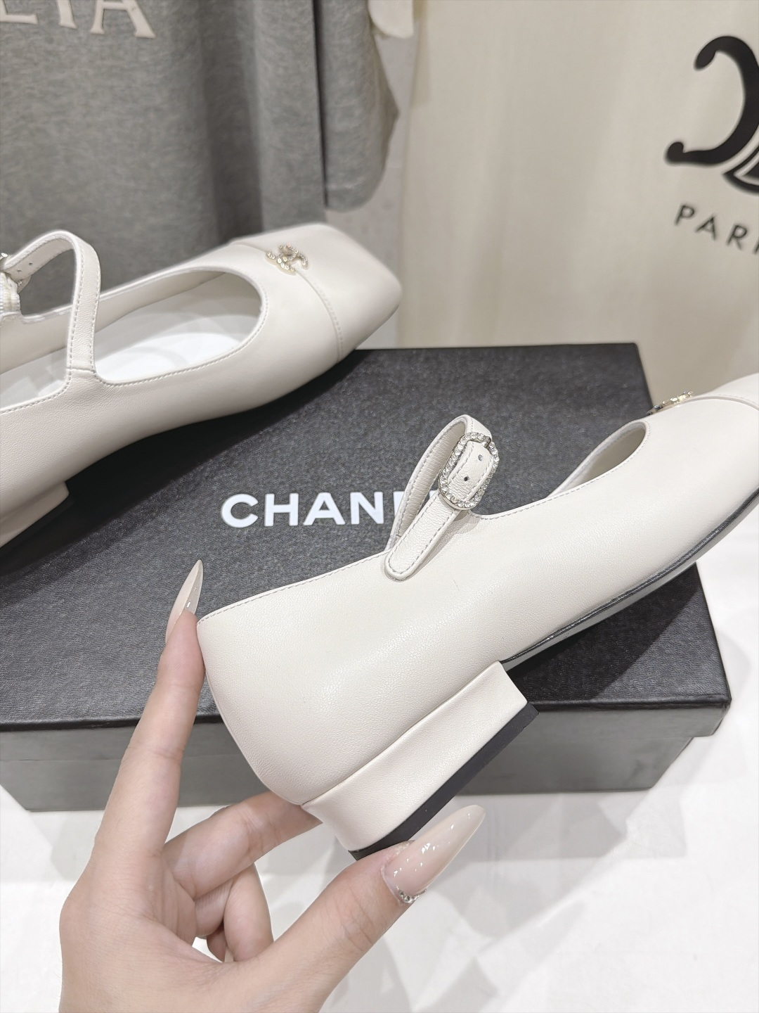 高版本出厂   CHANEL* 香奈儿F016 小香2026ss早秋新款方头玛丽珍平底鞋单鞋 上脚女人味十足  凸显温柔