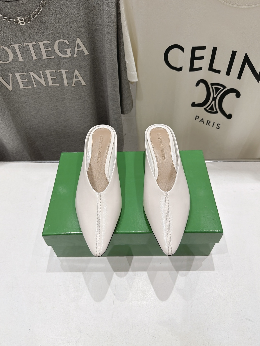 高版本出厂  Bottega Veneta/BV F065 2026ss秋冬新款Parco Mule女士玛丽珍仙女风高跟