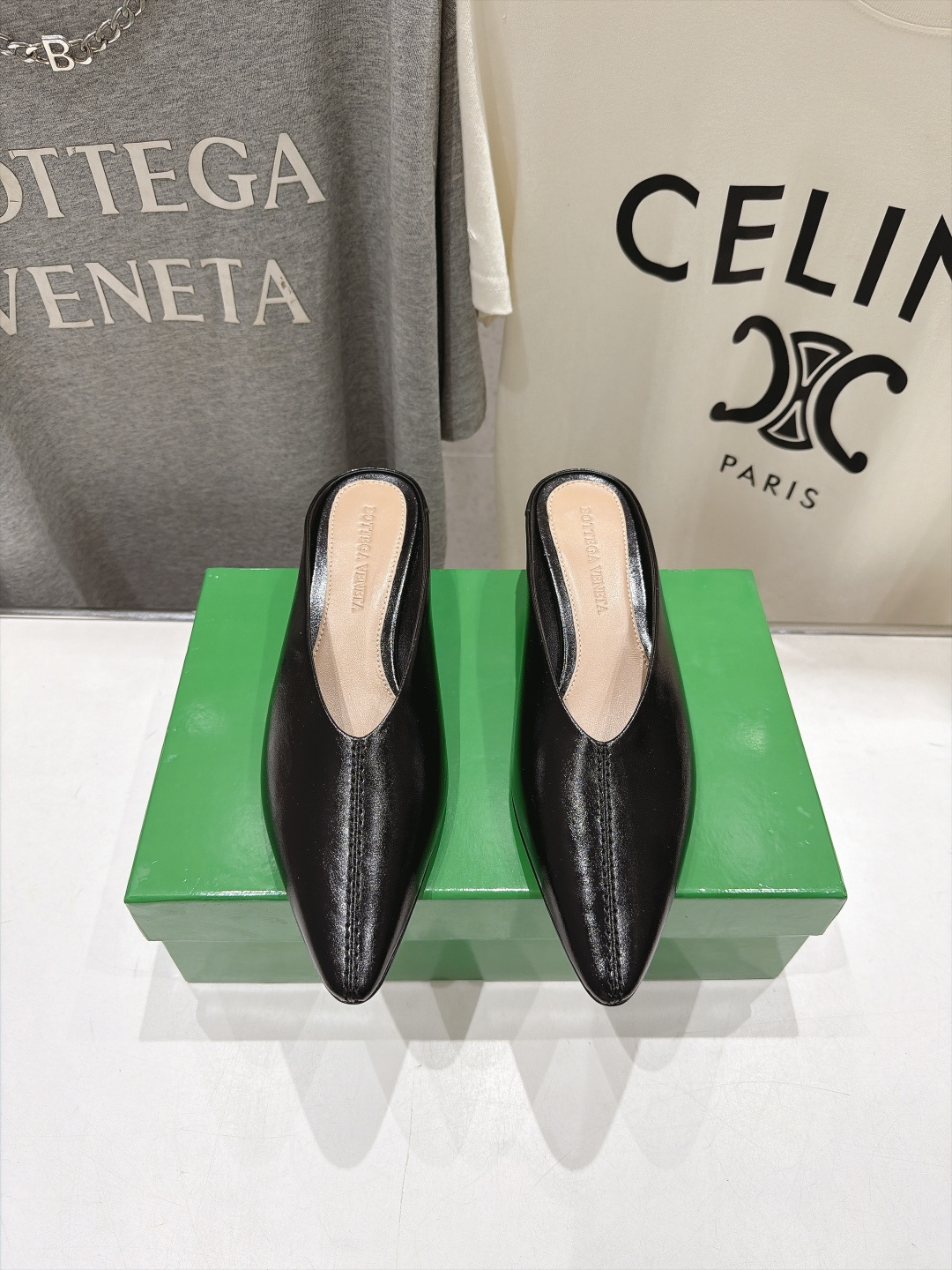 高版本出厂  Bottega Veneta/BV F065 2026ss秋冬新款Parco Mule女士玛丽珍仙女风高跟