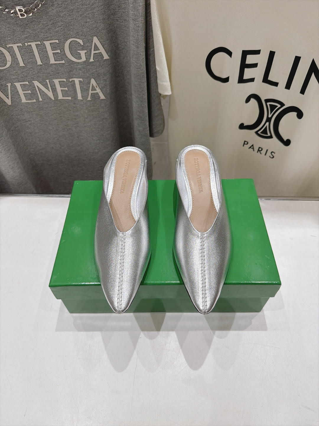 高版本出厂  Bottega Veneta/BV F065 2026ss秋冬新款Parco Mule女士玛丽珍仙女风高跟