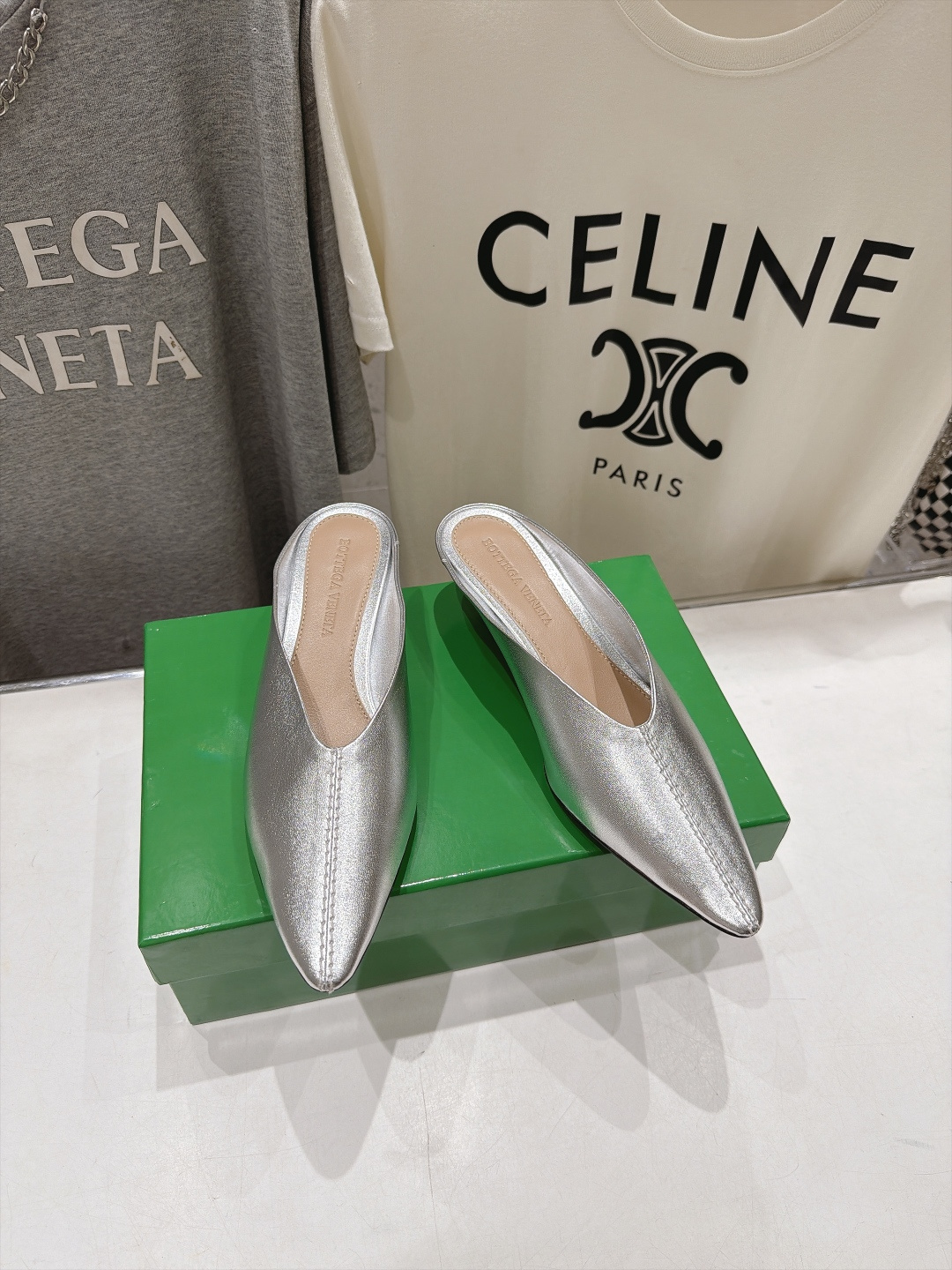 高版本出厂  Bottega Veneta/BV F065 2026ss秋冬新款Parco Mule女士玛丽珍仙女风高跟