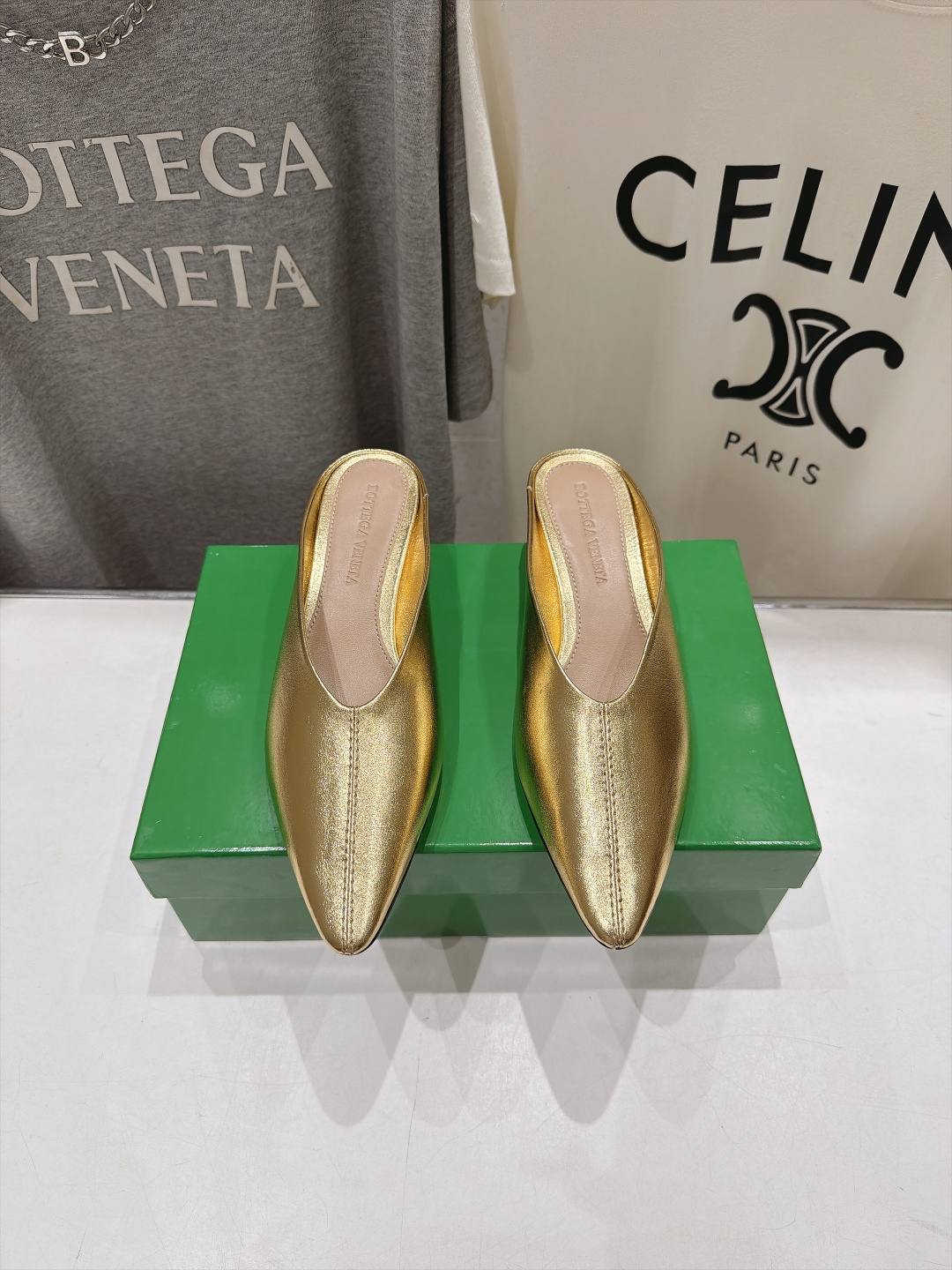 高版本出厂  Bottega Veneta/BV F065 2026ss秋冬新款Parco Mule女士玛丽珍仙女风高跟