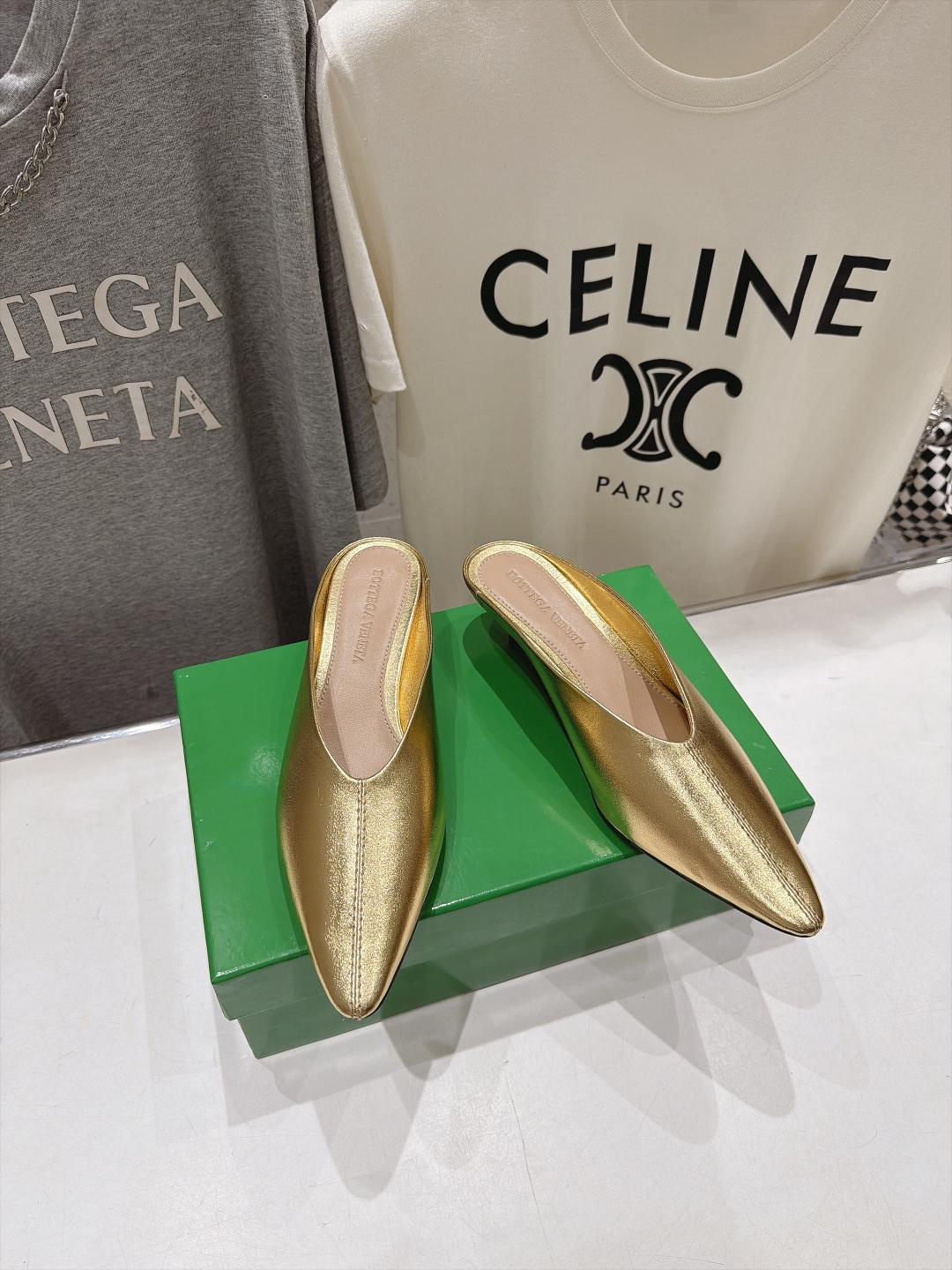 高版本出厂  Bottega Veneta/BV F065 2026ss秋冬新款Parco Mule女士玛丽珍仙女风高跟