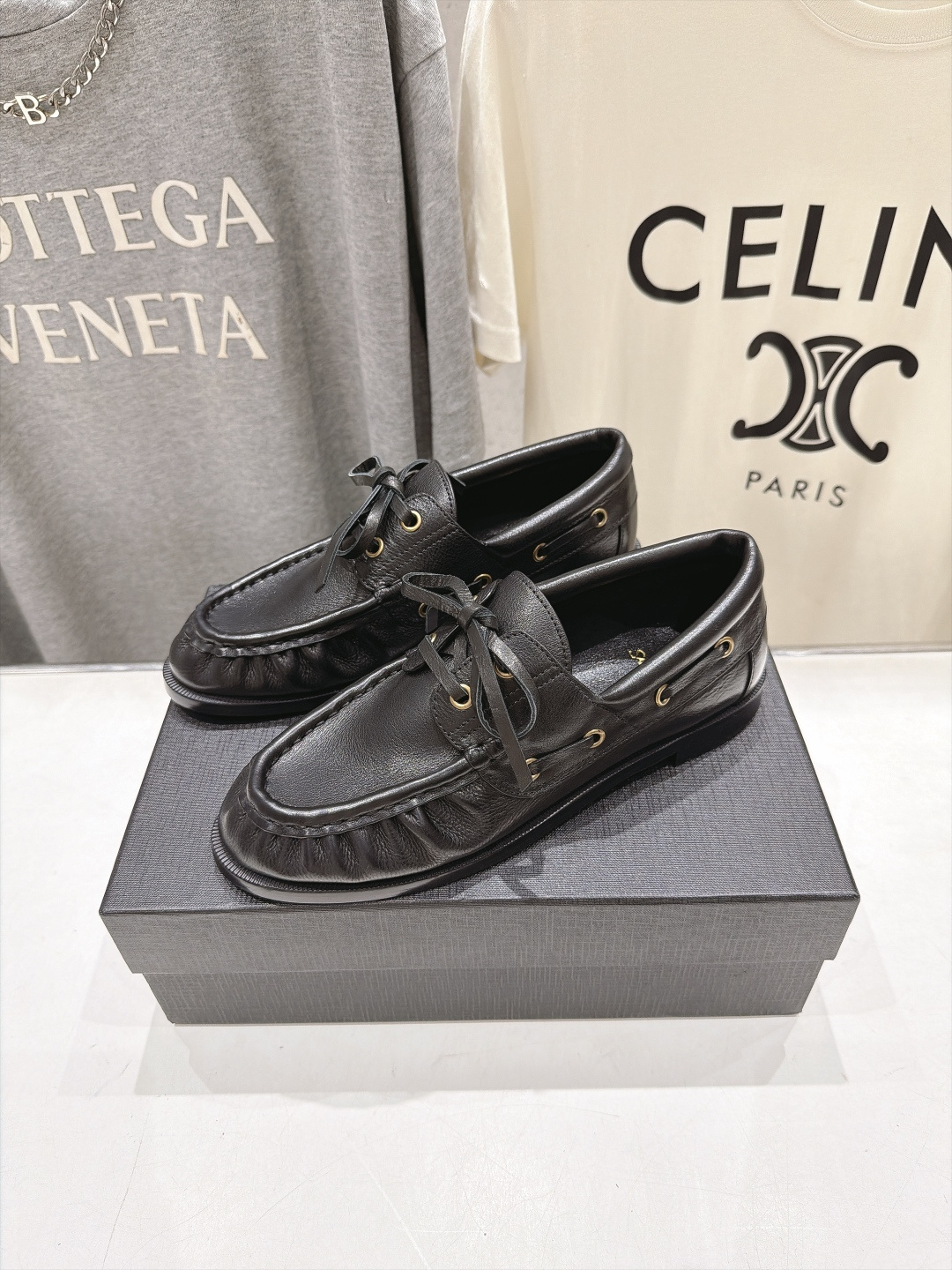 高版本出厂 男码+20    SAINT LAURENT/圣罗兰YSL 26ss爆款平底鞋情侣款玛丽珍小皮鞋休闲乐福鞋，