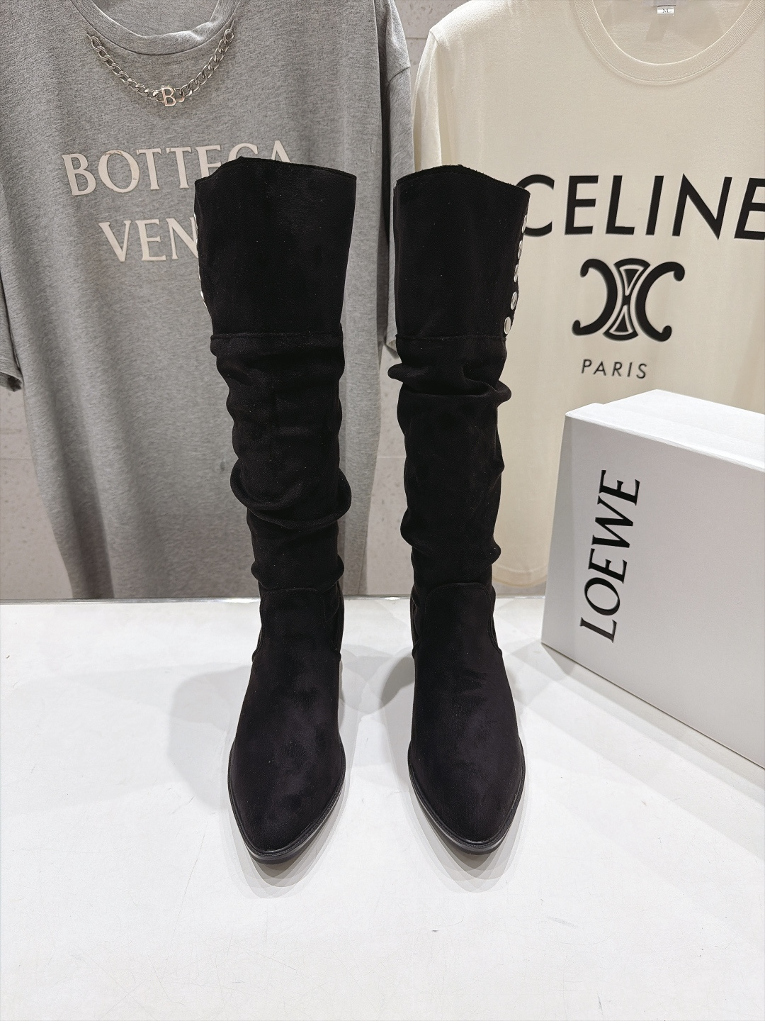 高版本出厂   LOEWE/罗意威F036 26ss秋冬新款高跟复古马丁靴罗马风长靴 原版购入开发，细节到位！这将是引爆