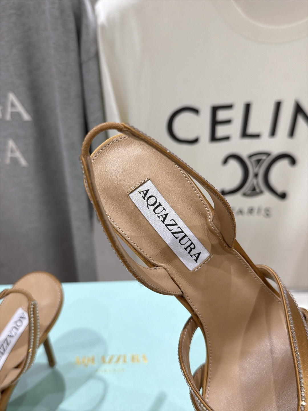 高版本出厂  「ᴀqᴜᴀᴢᴢᴜʀᴀ」AQUAZZURA/菠萝F072 2026ss夏季新款真丝烫钻高跟鞋凉鞋 _____