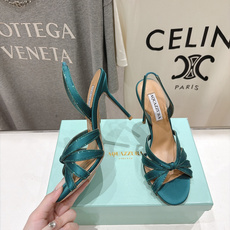 高版本出厂 「ᴀqᴜᴀᴢᴢᴜʀᴀ」AQUAZZURA/菠萝F072 2026ss夏季新款真丝烫钻高跟鞋凉鞋 _____ 高版本出厂 「ᴀqᴜᴀᴢᴢᴜʀᴀ」AQUAZZURA/菠萝F072 2026ss夏季新款真丝烫钻高跟鞋凉鞋 _____