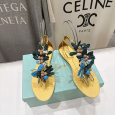 高版本出厂 「ᴀqᴜᴀᴢᴢᴜʀᴀ」AQUAZZURA/菠萝F072 2026ss新款海洋风编织配饰平底凉鞋 _____ 高版本出厂 「ᴀqᴜᴀᴢᴢᴜʀᴀ」AQUAZZURA/菠萝F072 2026ss新款海洋风编织配饰平底凉鞋 _____