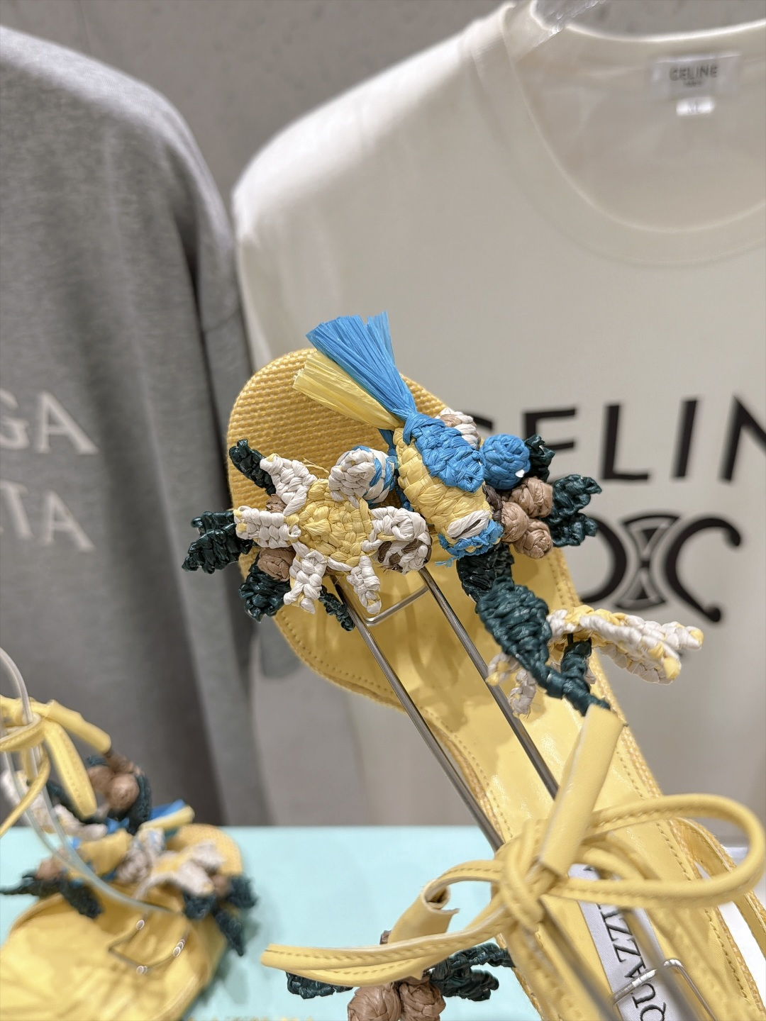 高版本出厂  「ᴀqᴜᴀᴢᴢᴜʀᴀ」AQUAZZURA/菠萝F072 2026ss新款海洋风编织配饰高跟鞋凉鞋 ____