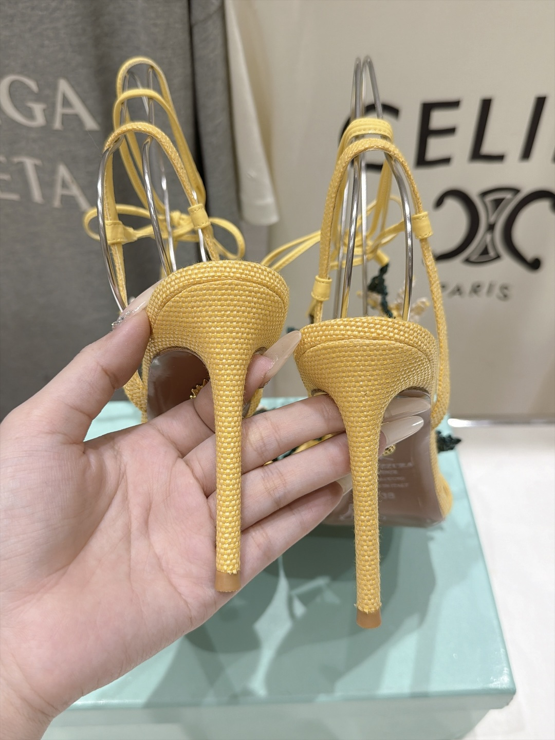 高版本出厂  「ᴀqᴜᴀᴢᴢᴜʀᴀ」AQUAZZURA/菠萝F072 2026ss新款海洋风编织配饰高跟鞋凉鞋 ____