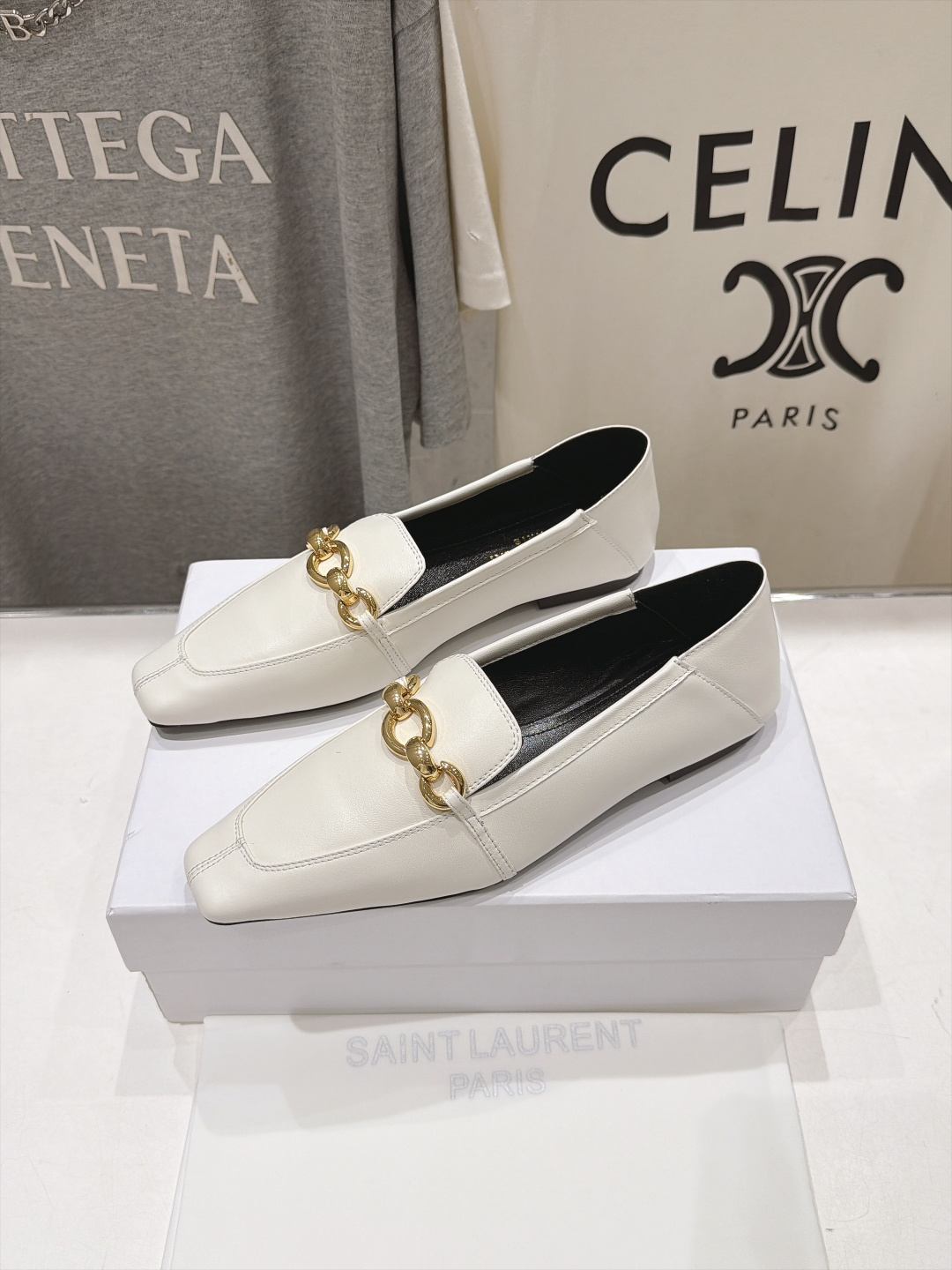 高版本出厂 SAINT LAURENT*圣罗兰F061 ysl 26ss全新走秀款玛丽珍平底鞋单鞋~可踩后跟 唯有YSL