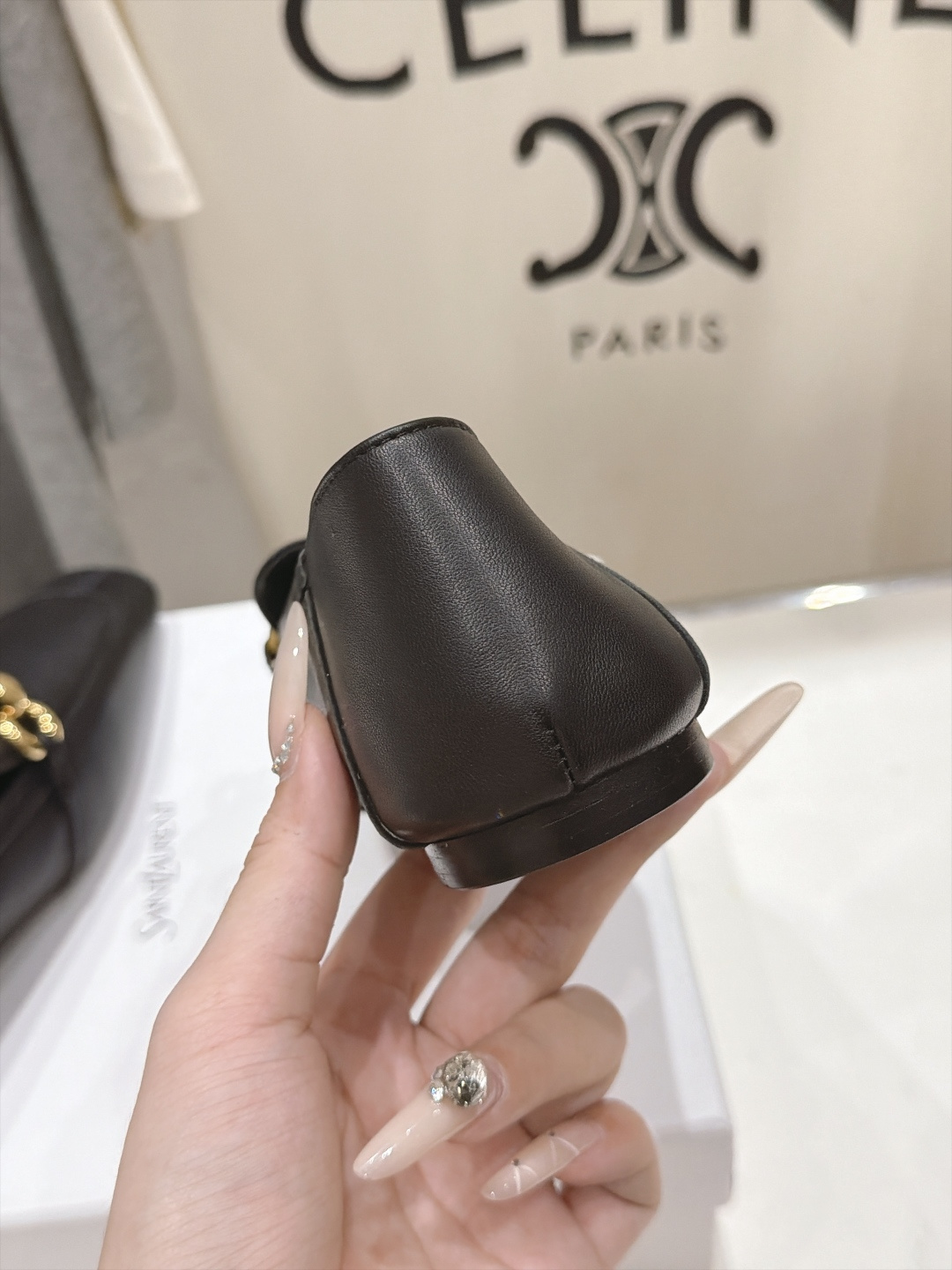 高版本出厂  SAINT LAURENT*圣罗兰F061 ysl 26ss全新走秀款玛丽珍平底鞋单鞋~可踩后跟 唯有YS