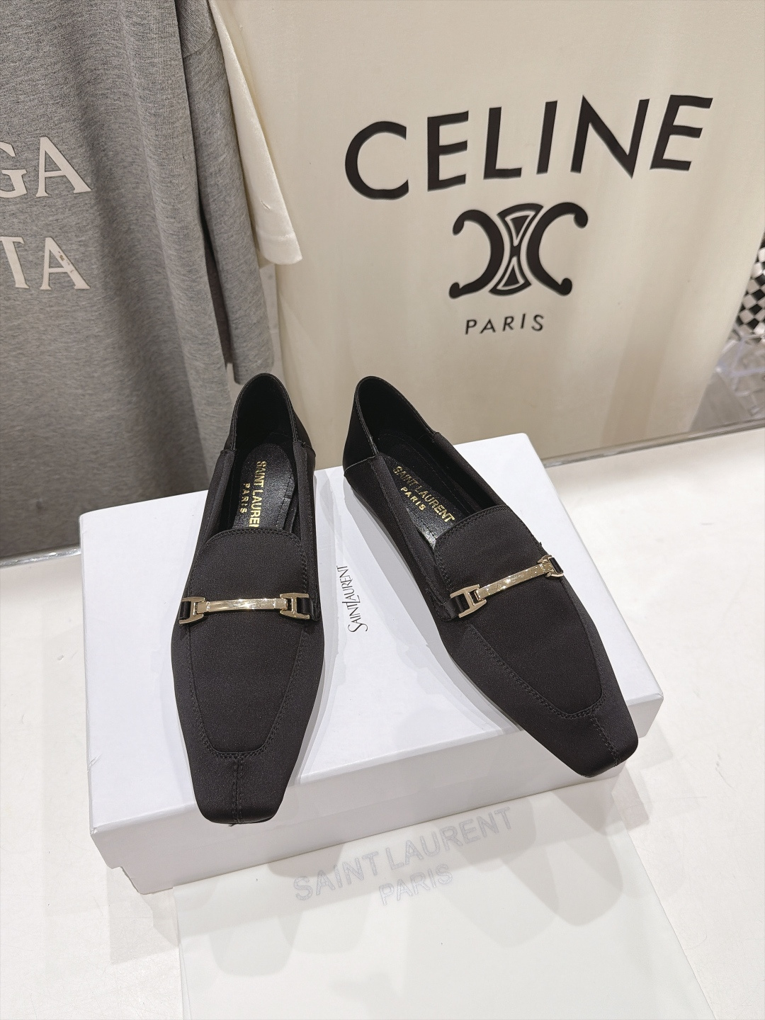 高版本出厂  SAINT LAURENT*圣罗兰F061 ysl 26ss全新走秀款玛丽珍平底鞋单鞋~可踩后跟 唯有YS