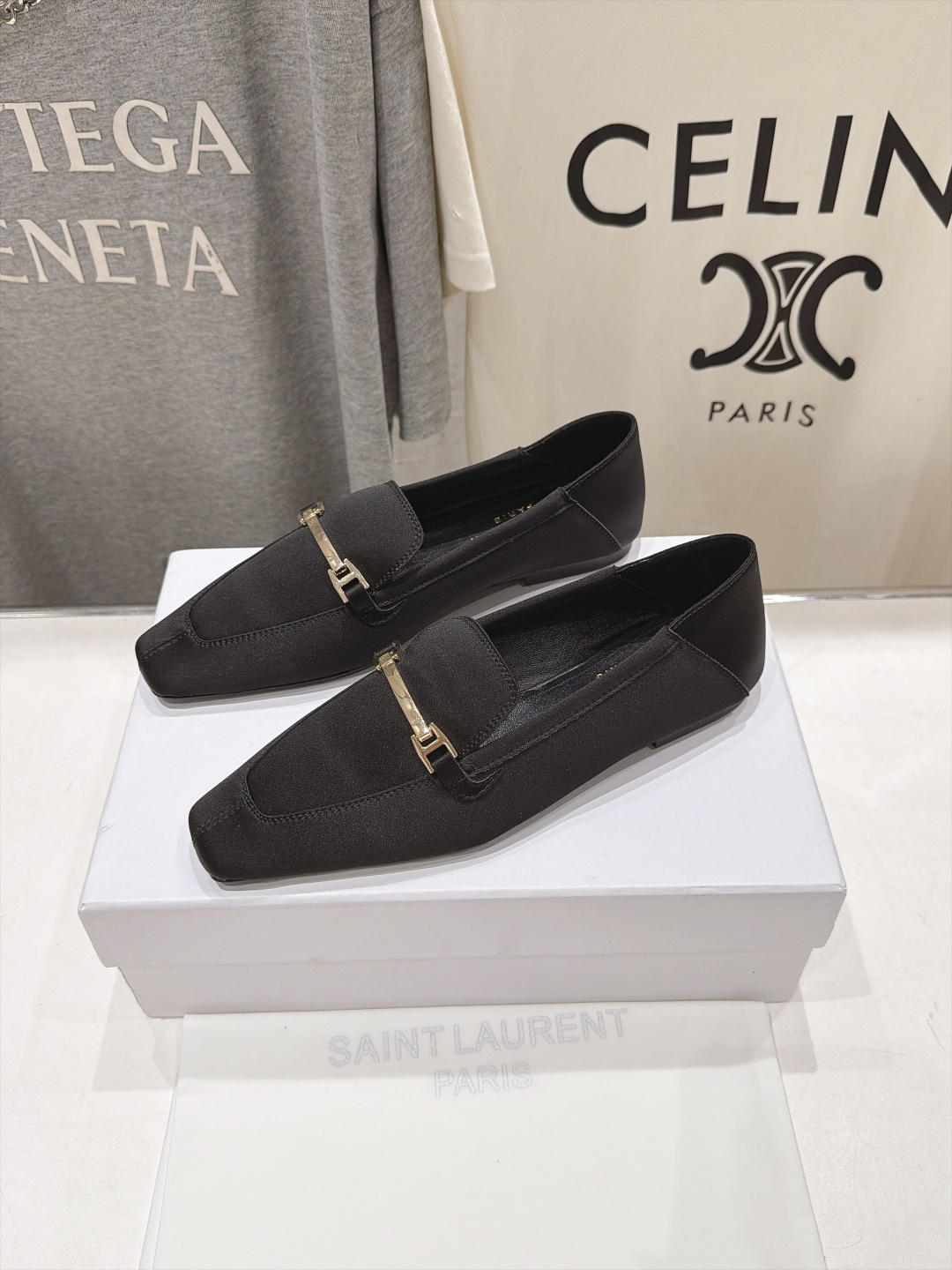 高版本出厂  SAINT LAURENT*圣罗兰F061 ysl 26ss全新走秀款玛丽珍平底鞋单鞋~可踩后跟 唯有YS