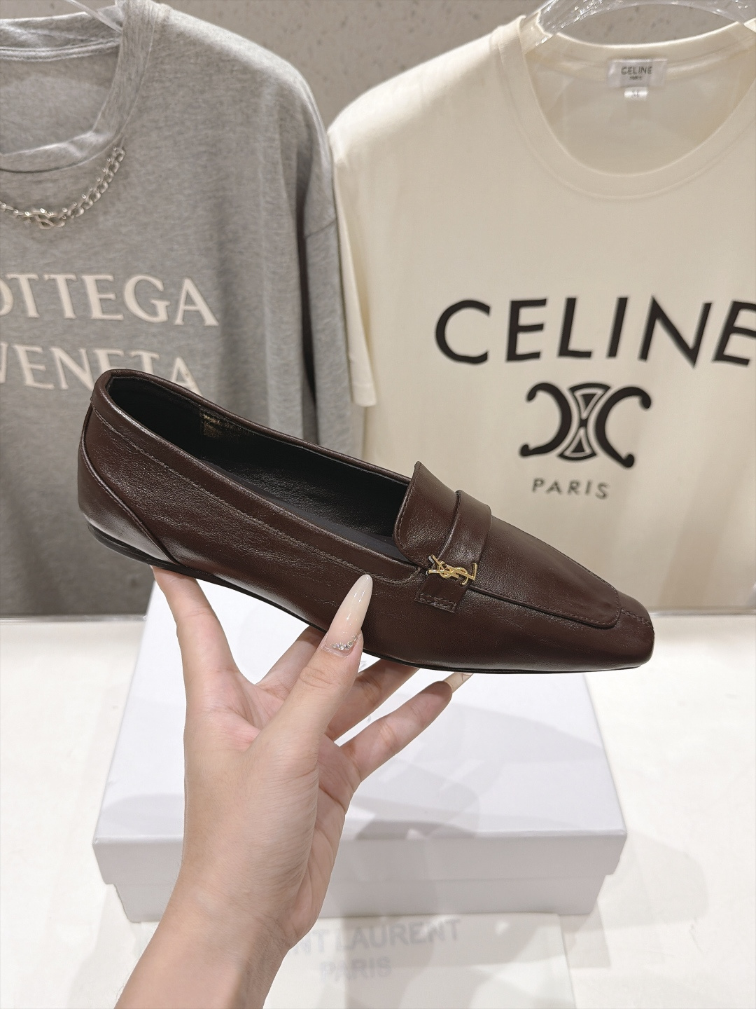 高版本出厂  SAINT LAURENT*圣罗兰F061 ysl 26ss全新走秀款玛丽珍平底鞋单鞋~ 唯有YSL最懂女