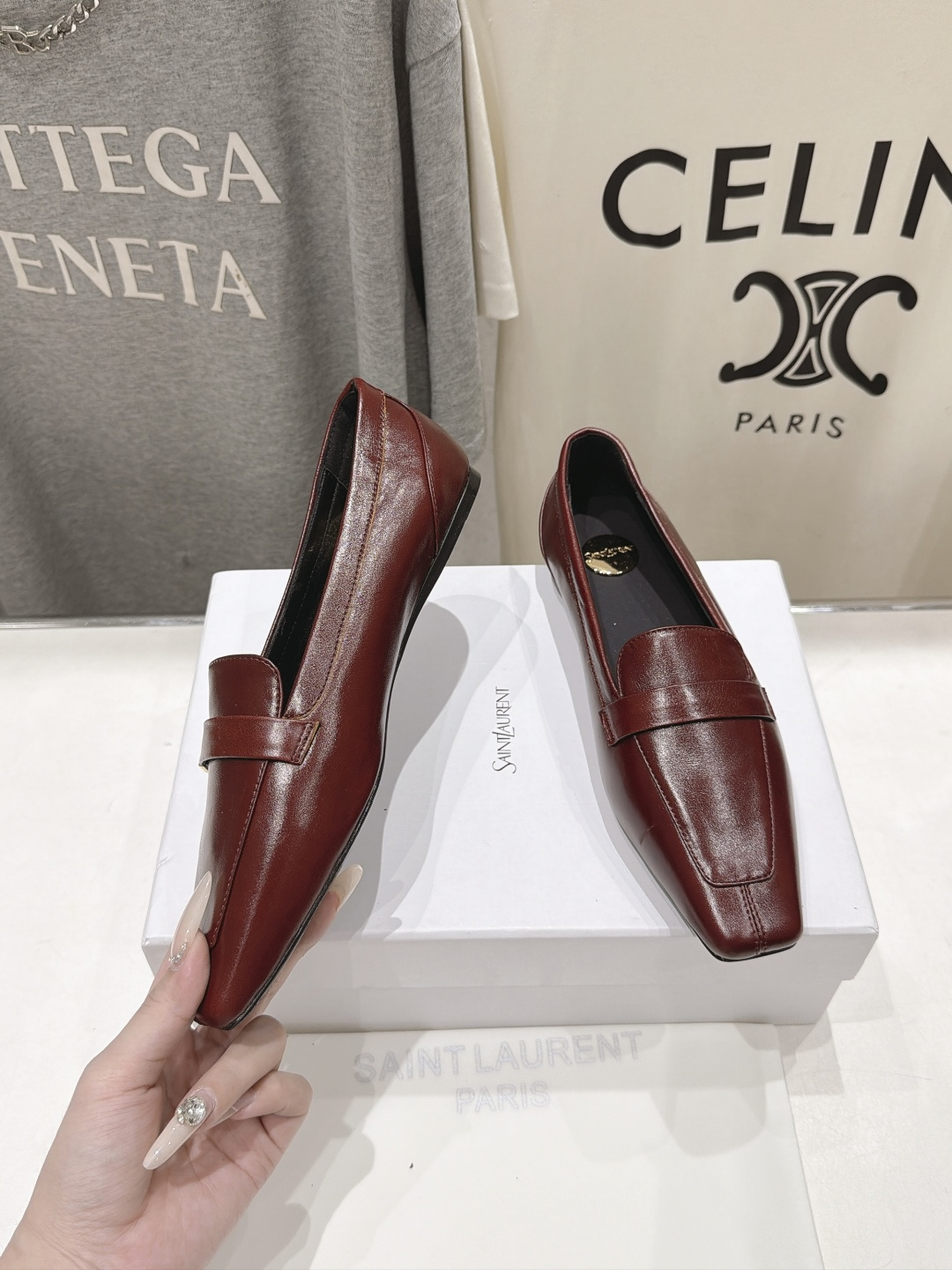 高版本出厂  SAINT LAURENT*圣罗兰F061 ysl 26ss全新走秀款玛丽珍平底鞋单鞋~ 唯有YSL最懂女