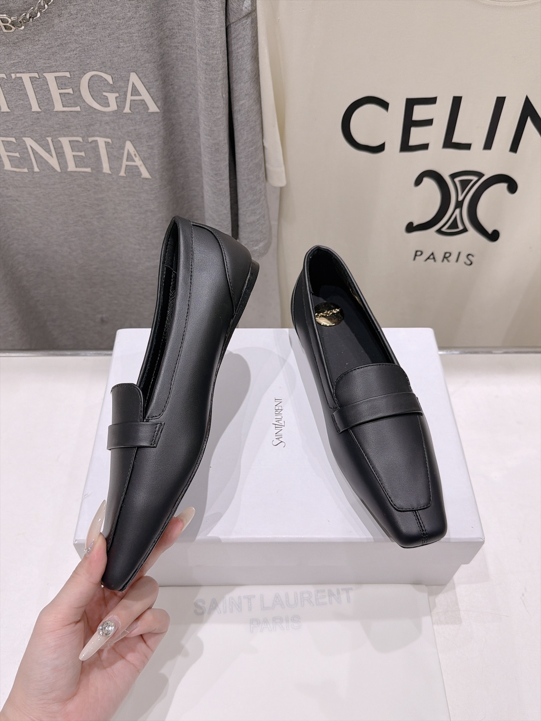 高版本出厂  SAINT LAURENT*圣罗兰F061 ysl 26ss全新走秀款玛丽珍平底鞋单鞋~ 唯有YSL最懂女