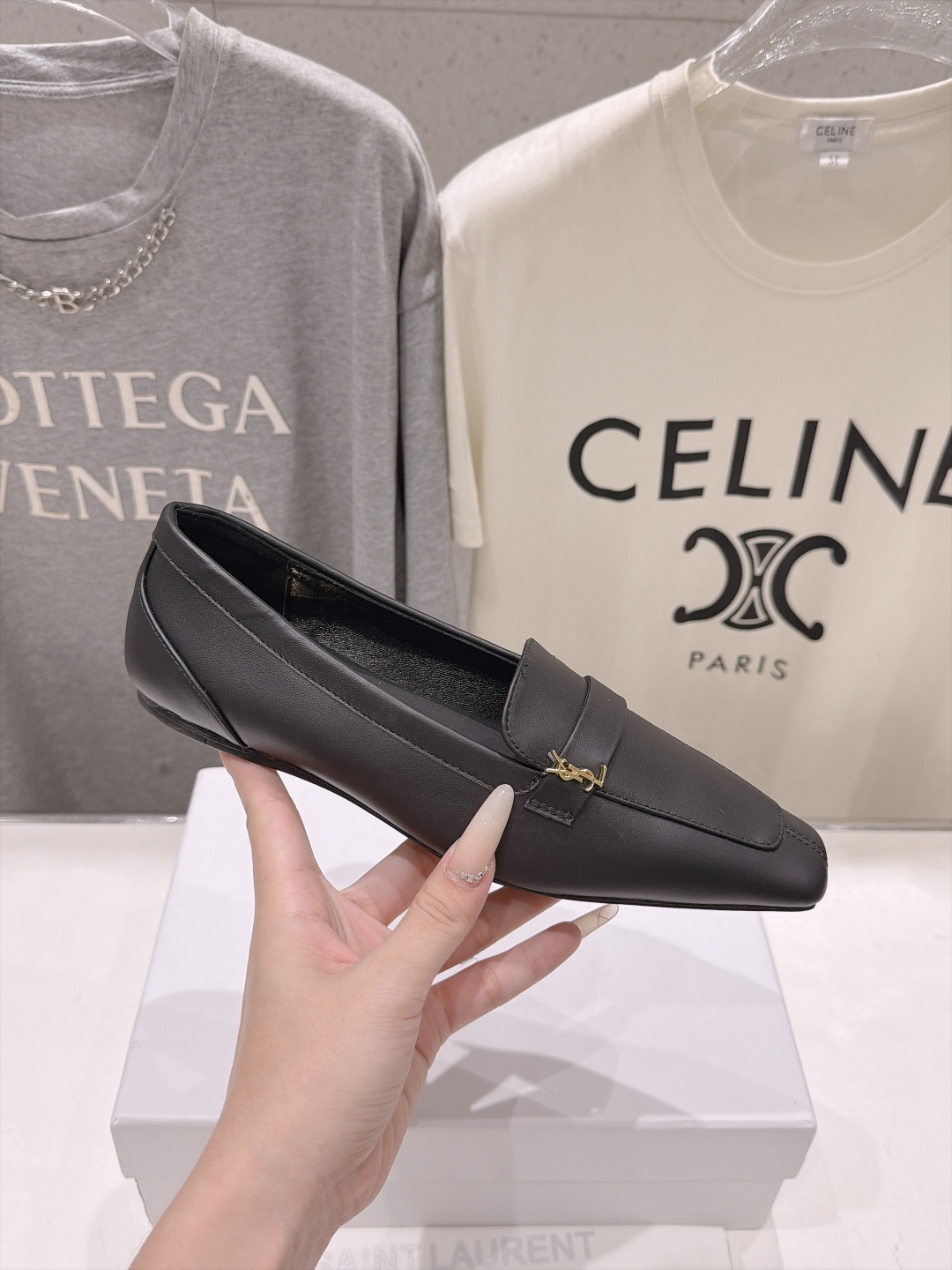 高版本出厂  SAINT LAURENT*圣罗兰F061 ysl 26ss全新走秀款玛丽珍平底鞋单鞋~ 唯有YSL最懂女