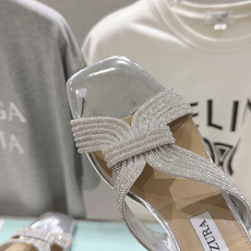 高版本出厂 「ᴀqᴜᴀᴢᴢᴜʀᴀ」AQUAZZURA/菠萝F072 2026ss夏季新款串珠水钻高跟拖鞋 ______ 高版本出厂 「ᴀqᴜᴀᴢᴢᴜʀᴀ」AQUAZZURA/菠萝F072 2026ss夏季新款串珠水钻高跟拖鞋 ______