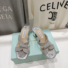 高版本出厂 「ᴀqᴜᴀᴢᴢᴜʀᴀ」AQUAZZURA/菠萝F072 2026ss夏季新款串珠水钻高跟拖鞋 ______ 高版本出厂 「ᴀqᴜᴀᴢᴢᴜʀᴀ」AQUAZZURA/菠萝F072 2026ss夏季新款串珠水钻高跟拖鞋 ______