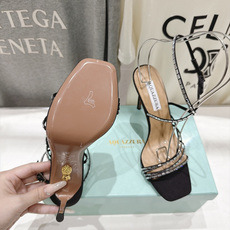 高版本出厂 「ᴀqᴜᴀᴢᴢᴜʀᴀ」AQUAZZURA/菠萝F072 2026ss夏季新款高跟水钻凉鞋 ________ 高版本出厂 「ᴀqᴜᴀᴢᴢᴜʀᴀ」AQUAZZURA/菠萝F072 2026ss夏季新款高跟水钻凉鞋 ________