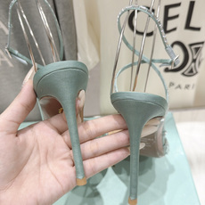 高版本出厂 「ᴀqᴜᴀᴢᴢᴜʀᴀ」AQUAZZURA/菠萝F072 2026ss夏季新款高跟水钻凉鞋 ________ 高版本出厂 「ᴀqᴜᴀᴢᴢᴜʀᴀ」AQUAZZURA/菠萝F072 2026ss夏季新款高跟水钻凉鞋 ________