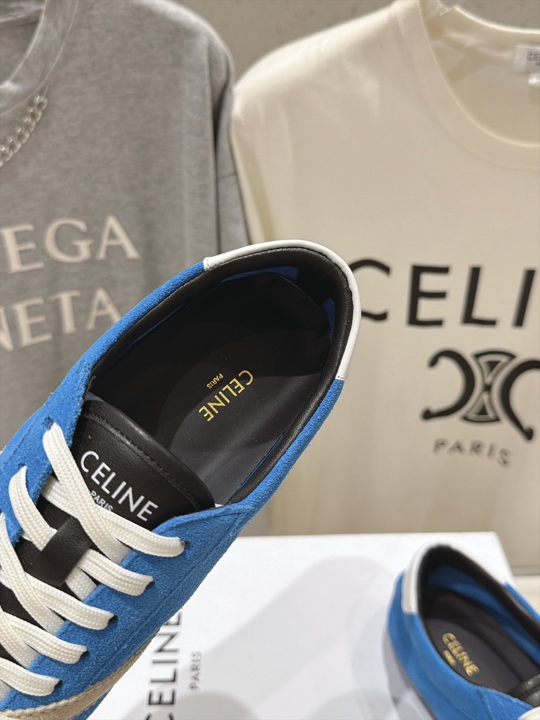 高版本出厂    Celine*思琳赛琳F037 2026ss新款系带皮面休闲鞋德训鞋阿甘鞋 小红书种草款，简单利落时髦