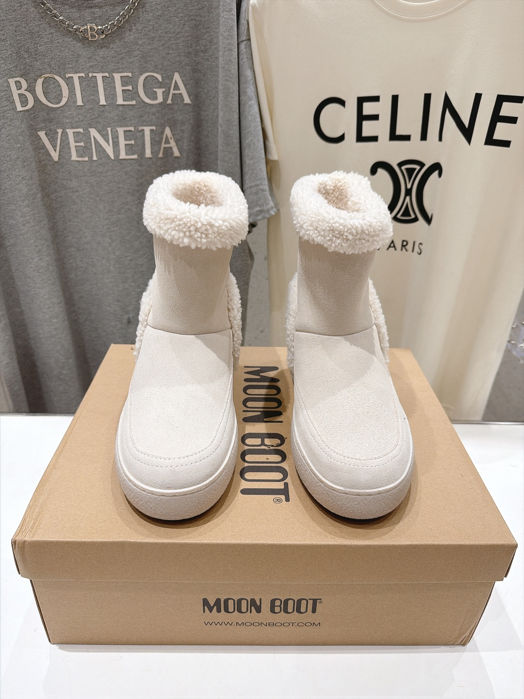 高版本出厂  MOON BOOT Park系列F076 2026ss秋冬新款厚底雪地靴短靴 实用主义购物一moonboo