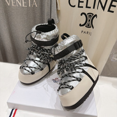 高版本出厂 Moncler x Moon Boot 2026冬季 蒙口/月亮靴联名最新款厚底保暖绑带短靴雪地靴 奢华与 高版本出厂 Moncler x Moon Boot 2026冬季 蒙口/月亮靴联名最新款厚底保暖绑带短靴雪地靴 奢华与