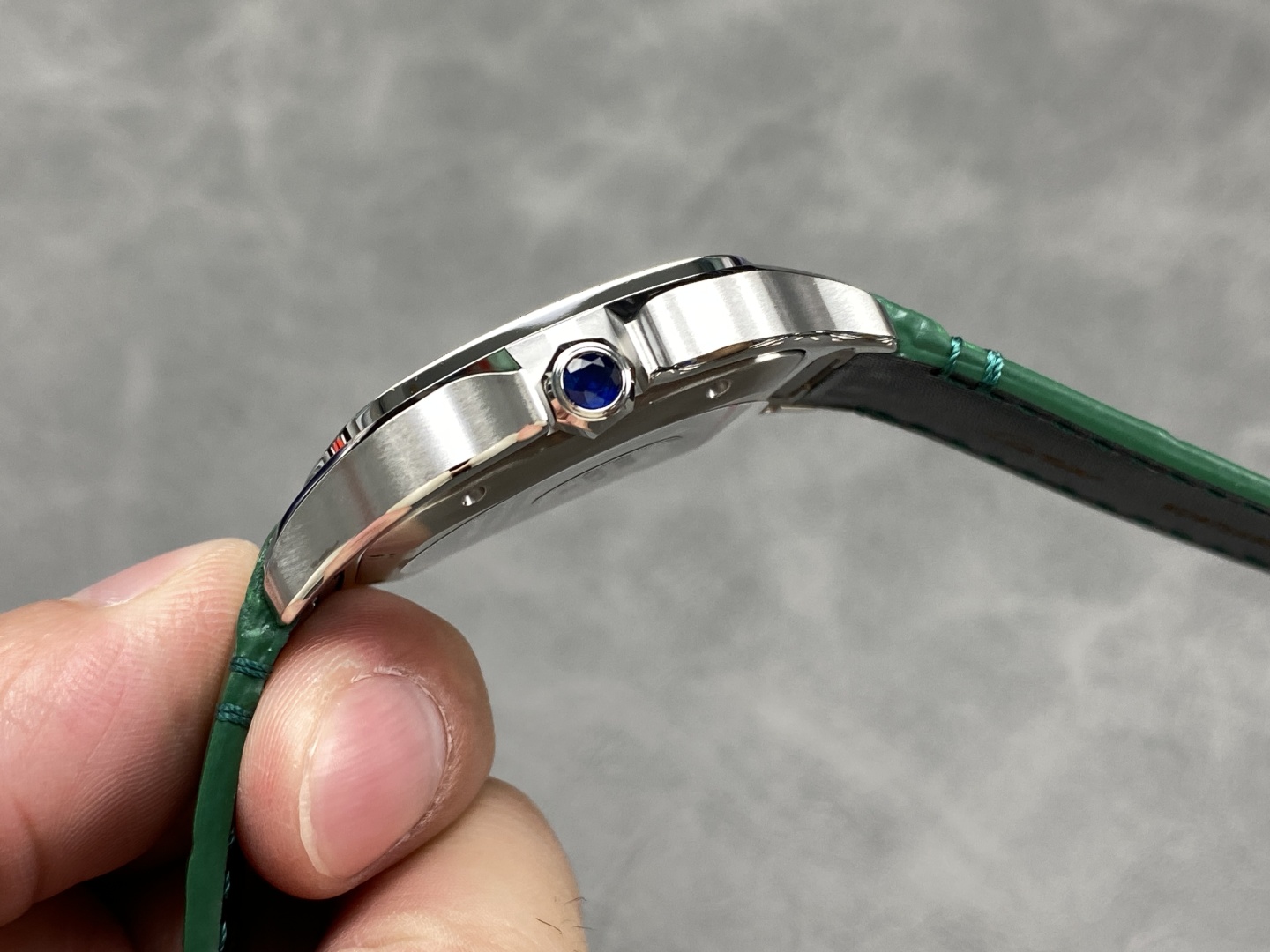 Cartier Santos Large Model Green Dial Automatic Men's Watch with Leather Strap 7 cmp i1745178711386 7444 0 5
