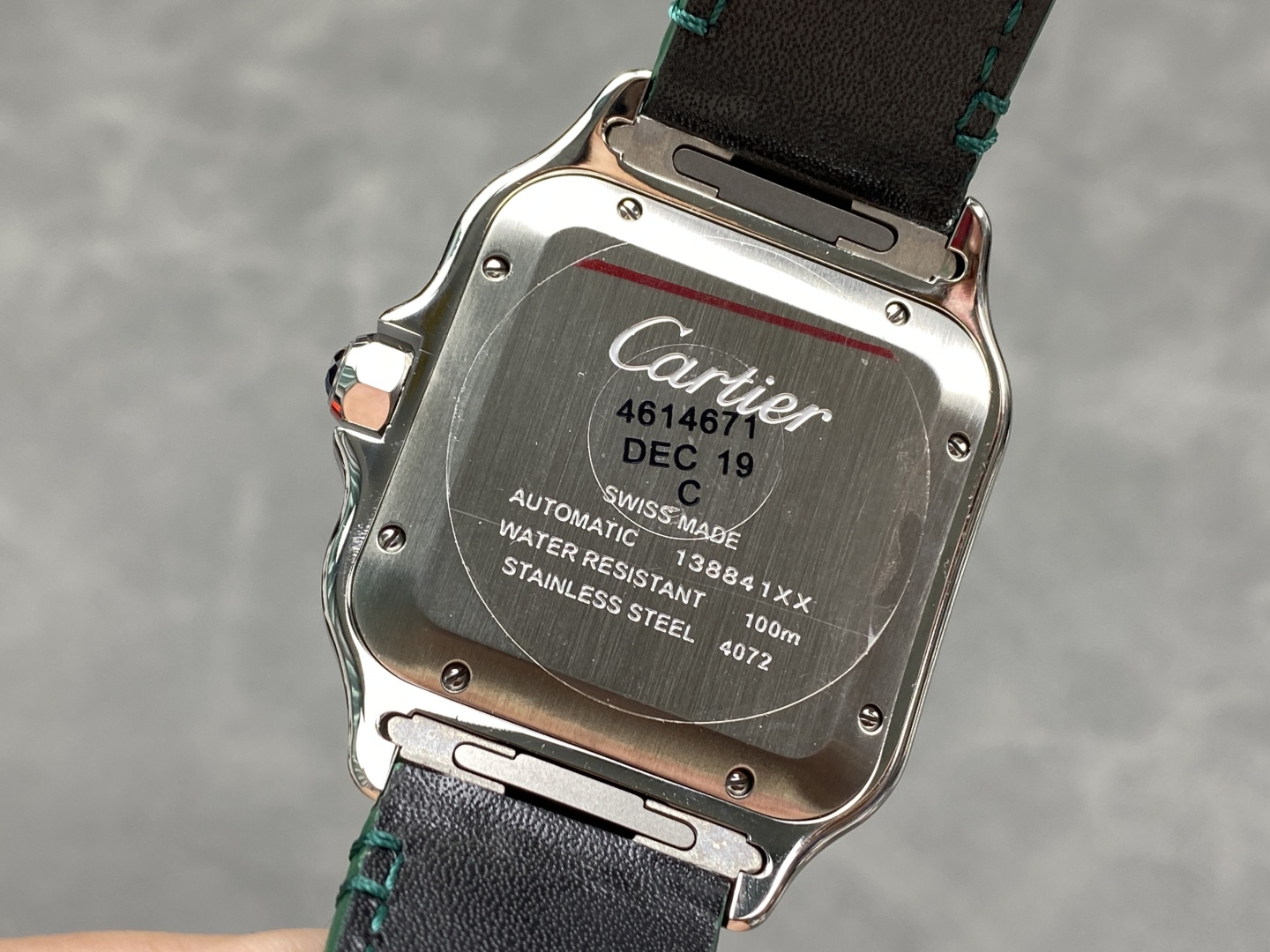 Cartier Santos Large Model Green Dial Automatic Men's Watch with Leather Strap 8 cmp i1745178712651 3243 0 6