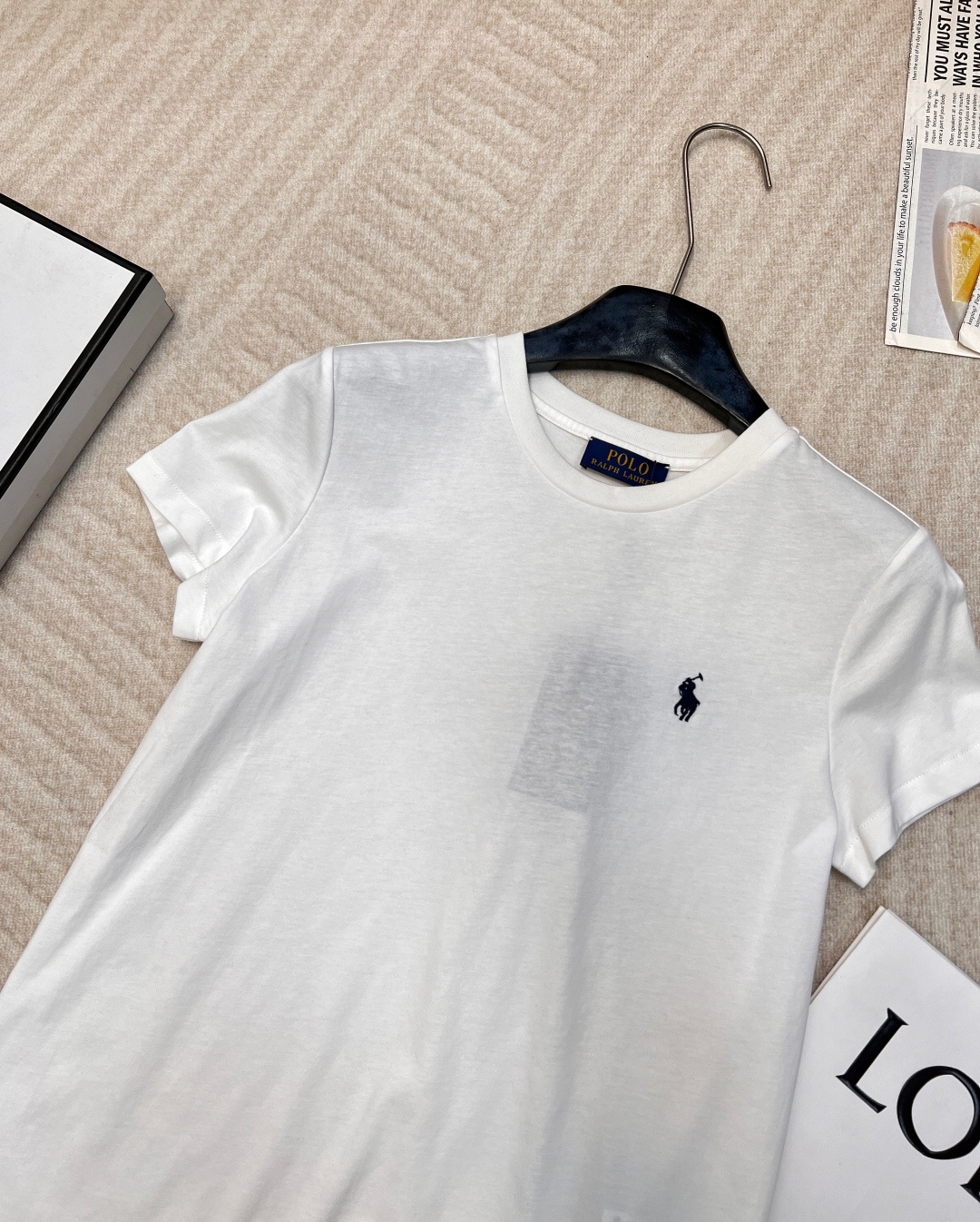 🆕 Ralph lauren 拉夫劳伦基础款T恤经典小马仔刺绣徽章是一款青年百搭纯色打底圆领短袖T恤😎此