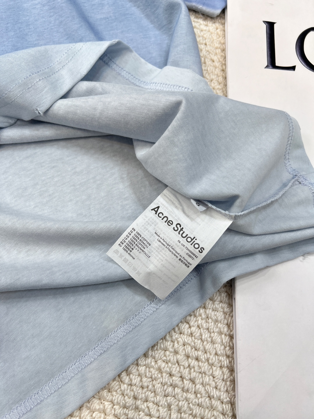 🆕夏季新款 Acne经典1996斯德哥尔摩做旧短袖T恤，水洗黑，领口磨破工艺，做旧复古印花，超薄棉面料，