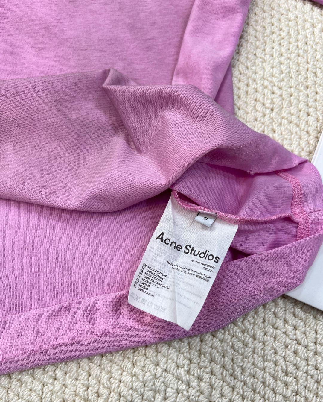 🆕夏季新款 Acne经典1996斯德哥尔摩做旧短袖T恤，水洗黑，领口磨破工艺，做旧复古印花，超薄棉面料，