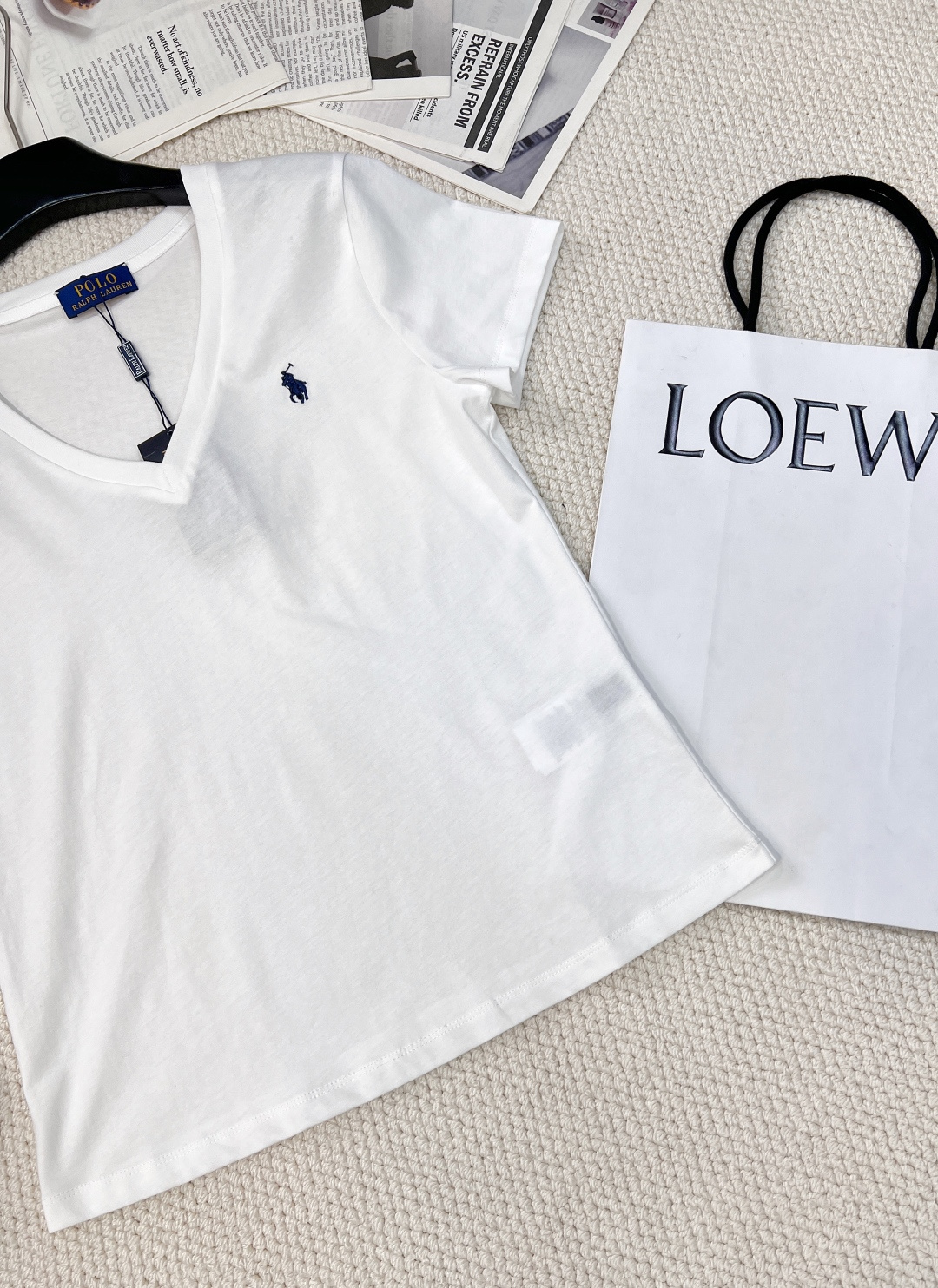 🆕𝗥𝗮𝗹𝗽𝗵 𝗟𝗮𝘂𝗿𝗲𝗻 拉夫劳伦V领经典款T这个基础V领短袖太百搭了吧！简单经典基础款 低调的高级感