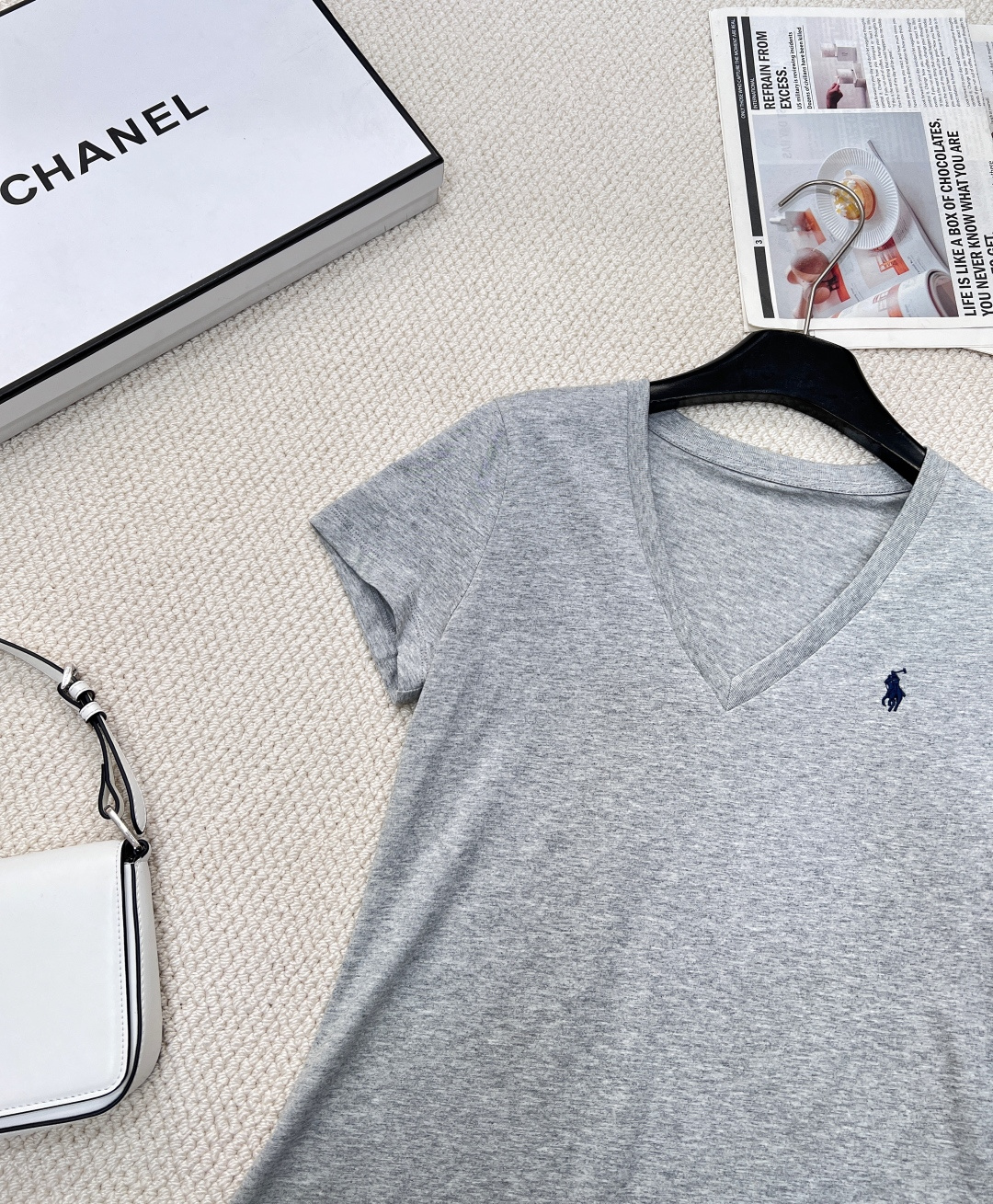 🆕𝗥𝗮𝗹𝗽𝗵 𝗟𝗮𝘂𝗿𝗲𝗻 拉夫劳伦V领经典款T这个基础V领短袖太百搭了吧！简单经典基础款 低调的高级感