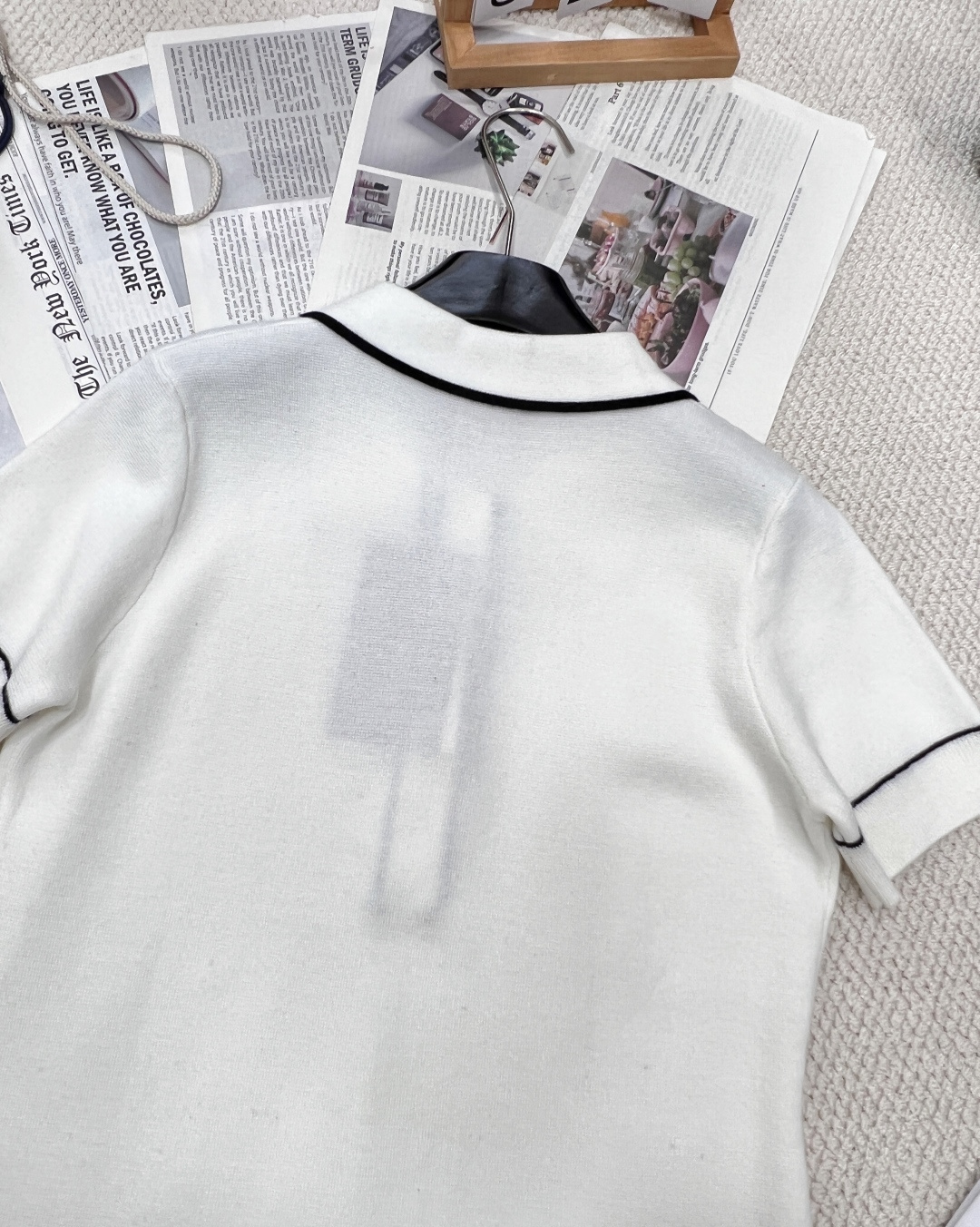 🆕Gucci新款针织短袖连衣裙，定制YB全棉针织材质 舒适软糯 质感十足 翻领短袖连衣裙裁剪 领口作翻折