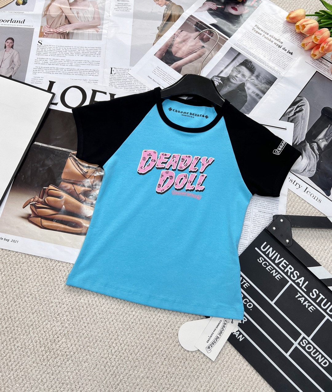 NO:317556,Chrome hearts Deadly Doll Beauty Love Baby Short-sleeved T-shirt丨Exclusive high-end production!  This style became popular last year. Not to mention that all the celebrities from home and abroad have worn it, our family sold well. The CH model is more loose and large. They are sure to buy this short T-shirt when they are released. Whoever looks at it will not be confused. This color is very white!  Super nice!  It completely hits my heart and has a short slim fit and easy to grasp the graceful figure. The short slim fit design feels more slimming than the loose t!  The high elastic and slim fit style highlights the curve. It is sexy and cute!  Every angle looks good size sml, chrome hearts, T-shirt,tees, t-shirt,alexander wang19860909Chrome hearts Deadly Doll 美女爱心Baby 短袖T恤丨独家高版出品！这款的版型去年就大火 不说国内外的名星都有穿过,就咱们家的一系列都卖得不错,CH的款出的比较多的还是宽松大T,他们家这种小短T恤一出必买,谁看谁不迷糊 这个颜色很显白推荐！ 超级nice！ 完完全全戳中我的心修身短款轻松拿捏曼妙身材 短款修身设计 感觉比宽松t更显瘦！ 高弹力搭配修身版型很凸显曲线.性感又可爱！每个角度都好看 尺码sml,,chrome hearts,T-shirt,tees，t-shirt,alexander wang,Women's clothing