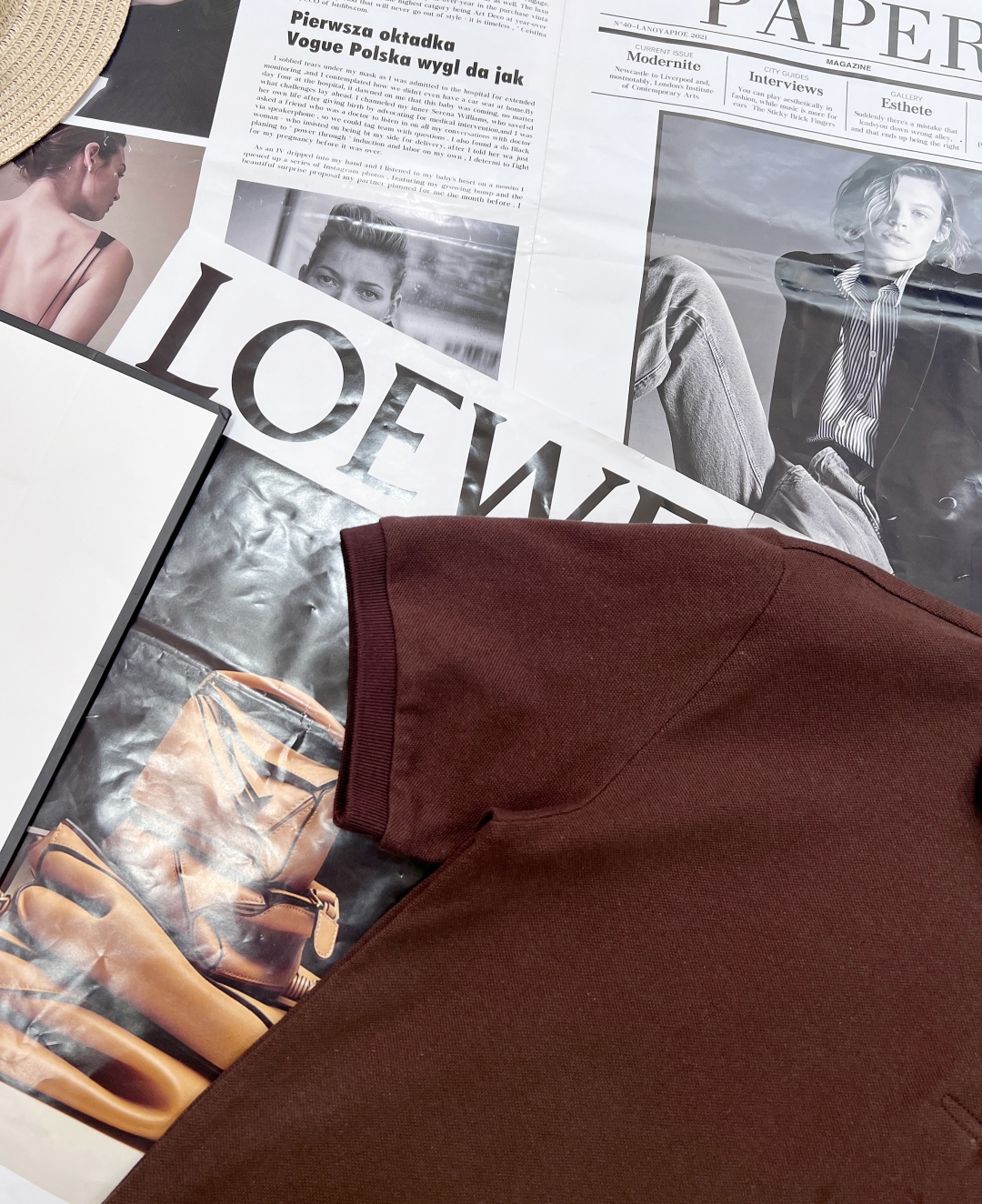 🆕MiuMiu25Ss春夏新款撞色双层领设计定位刺绣字母polo衫，定制配色罗纹领时髦又高级!纯棉刺绣字